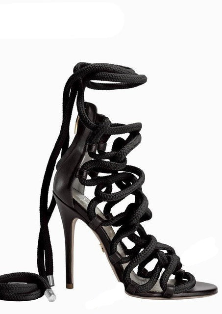 Monica Chiang Inspired Braided Rope Sandals