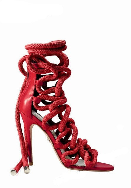 Monica Chiang Inspired Braided Rope Sandals