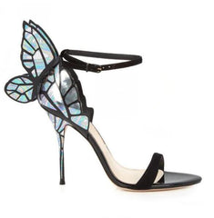 Sophia Webster Inspired "Chiara" Butterfly Strap Heel Sandals