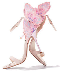 Sophia Webster Inspired "Chiara" Butterfly Strap Heel Sandals