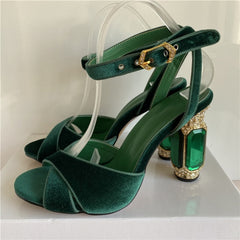 Diamond Heel Sandals