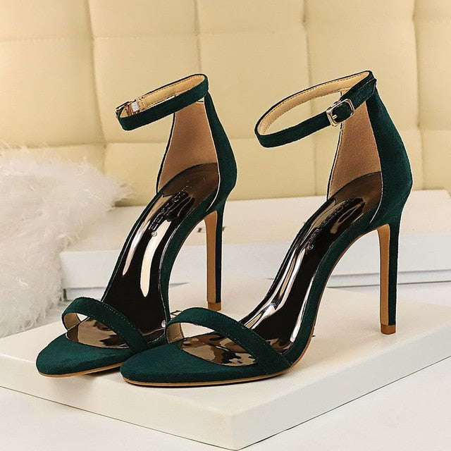 Simple High Heel Stiletto Sandals