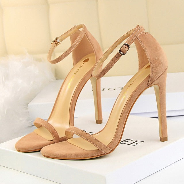 Simple High Heel Stiletto Sandals