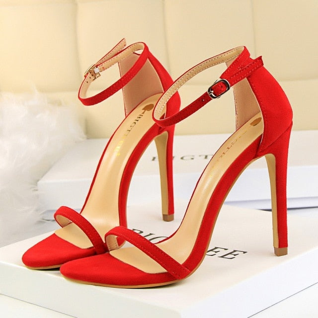 Simple High Heel Stiletto Sandals