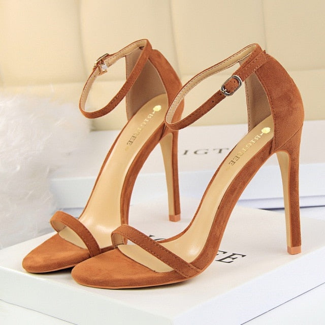 Simple High Heel Stiletto Sandals