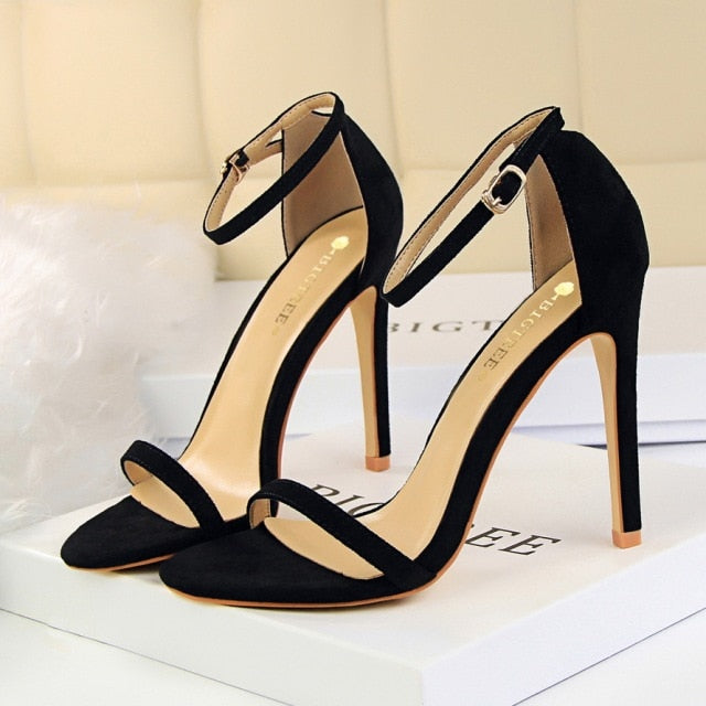 Simple High Heel Stiletto Sandals