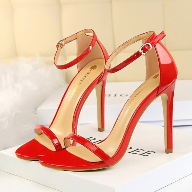 Simple High Heel Stiletto Sandals