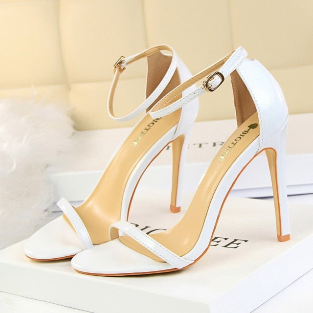 Simple High Heel Stiletto Sandals