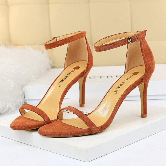 Simple High Heel Stiletto Sandals