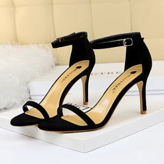 Simple High Heel Stiletto Sandals