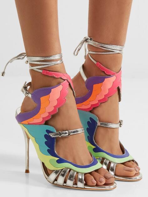 "Firebird" Rainbow Sandals Inspired by Sophia Webster