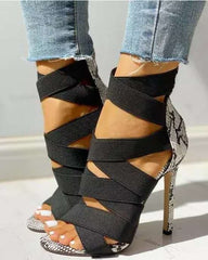 Rhinestone Gladiator Sandals