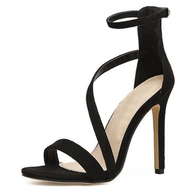 Buckle Thin High Heel Sandals