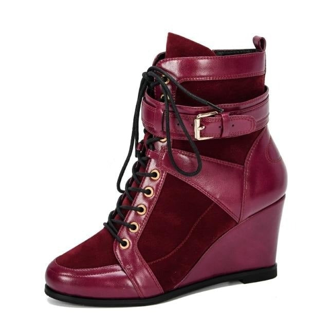 Wedge Heel Ankle Boots