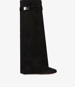 Givenchy Inspired "Shark" Genuine Leather Pant Leg Boots