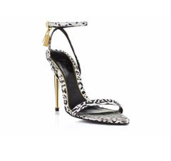 Metal Decoration High Heel Sandals