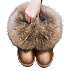 Fur Design Ankle Boots