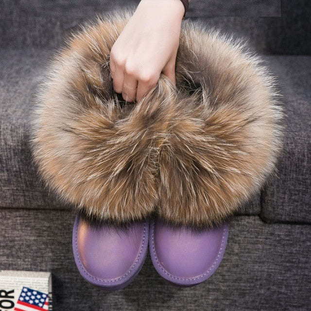 Fur Design Ankle Boots