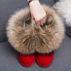 Fur Design Ankle Boots