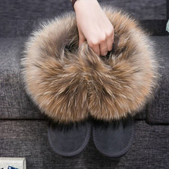 Fur Design Ankle Boots