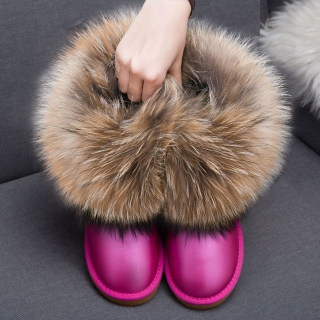 Fur Design Ankle Boots