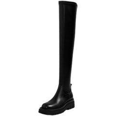 Black PU Rubber Rain Boots