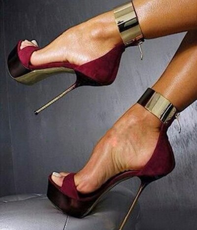 Ultra High Heel Platform Sandals