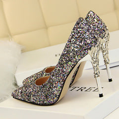 Shine and Glitter High Heel Stiletto Pumps