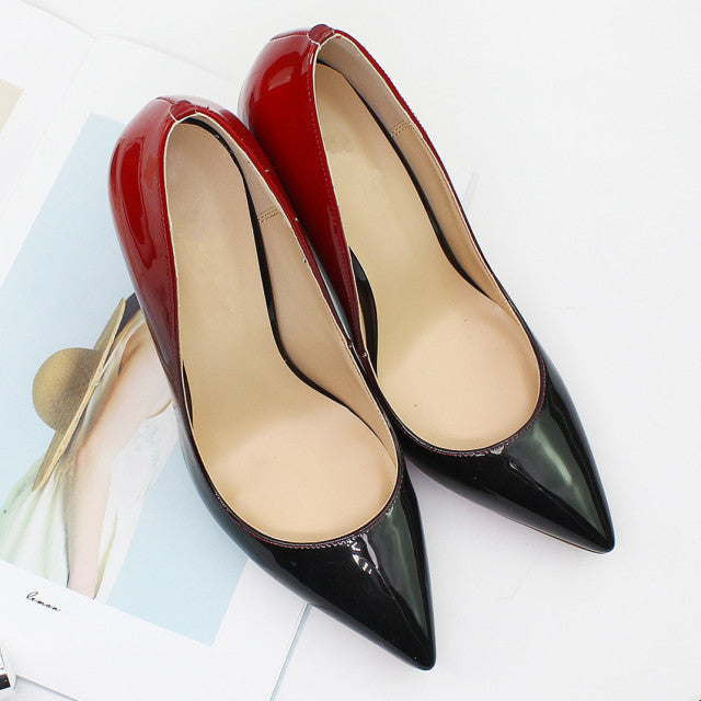 Patent Leather Pointed-toe Party Pumps