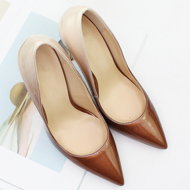 Patent Leather Pointed-toe Party Pumps