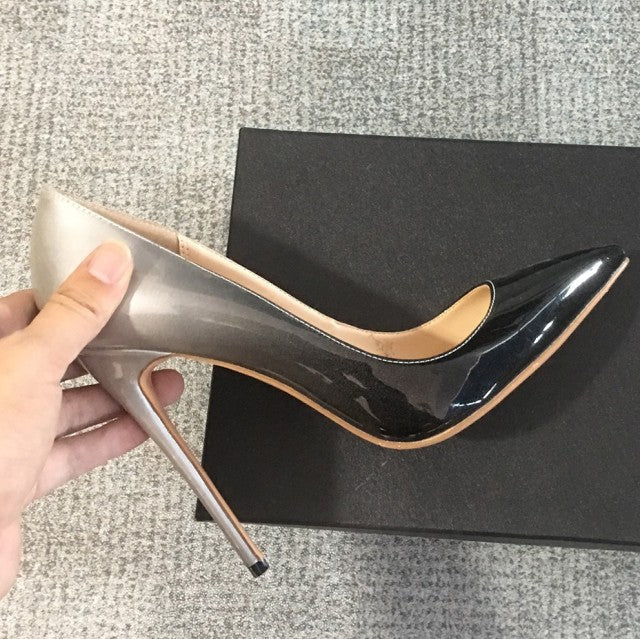 Patent Leather Pointed-toe Party Pumps