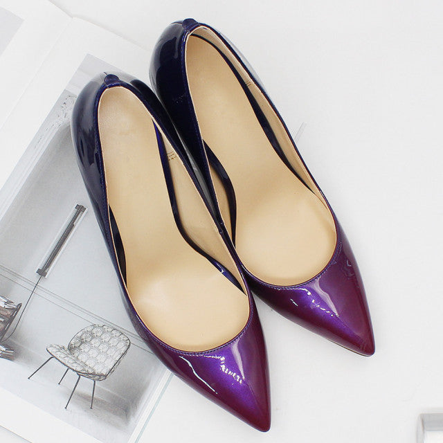 Patent Leather Pointed-toe Party Pumps