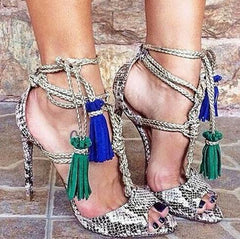 Leather Rope Strap Sandals