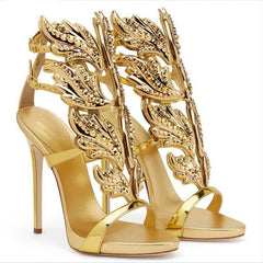 Rhinestone Angel Wings Sandals