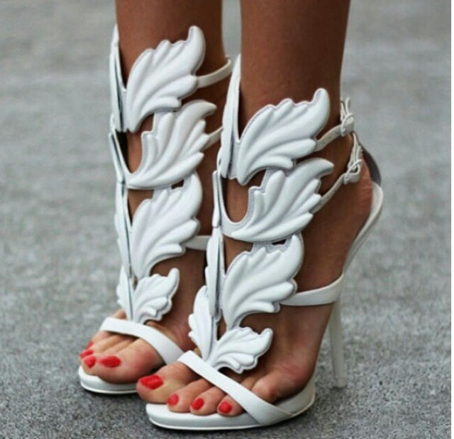 Rhinestone Angel Wings Sandals