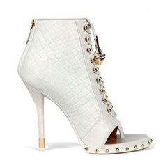 Roman Design Ankle High Heel Sandals